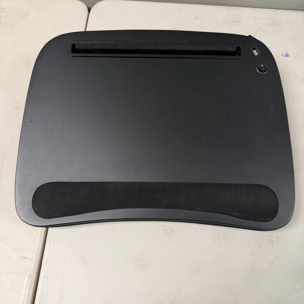 Sofia+Sam Black top Portable Memory Foam LapDesk USB Light